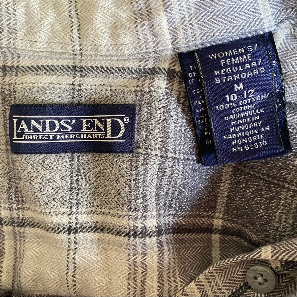 Vintage 1998 Land’s End Grey Flannel - Picture 6 of 10